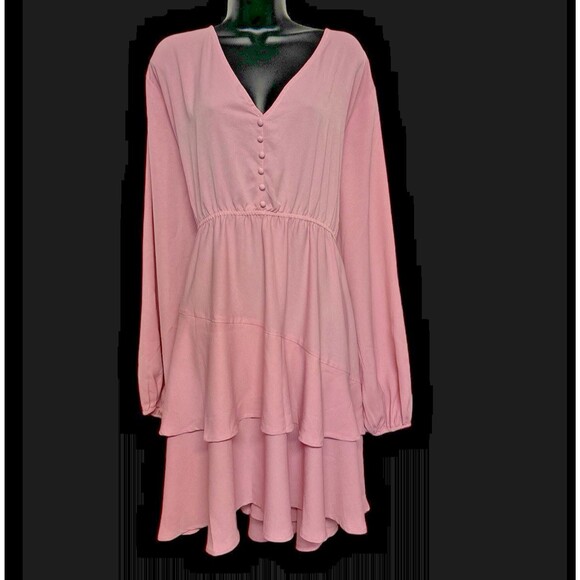 ARULA Dresses & Skirts - Arula Mauve Pink Womens Size C 3X Mini Dress Style BD6270G-AS New NWT